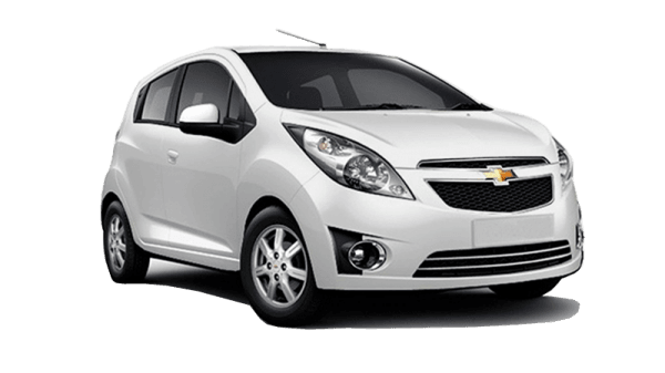 Automax Corfu Car Rental white Spark Chevrolet